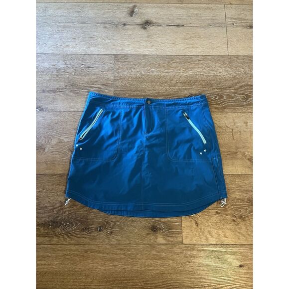 Title Nine Womens Blue Outdoor Active Lined Skort Size 10 - Picture 1 of 3